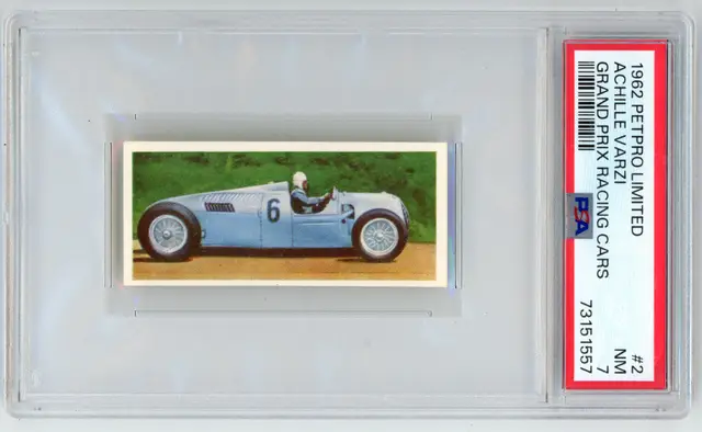 1962 Petrol Limited ACHILLE VARZI Grand Prix Racing Cars #2 PSA 7 NM