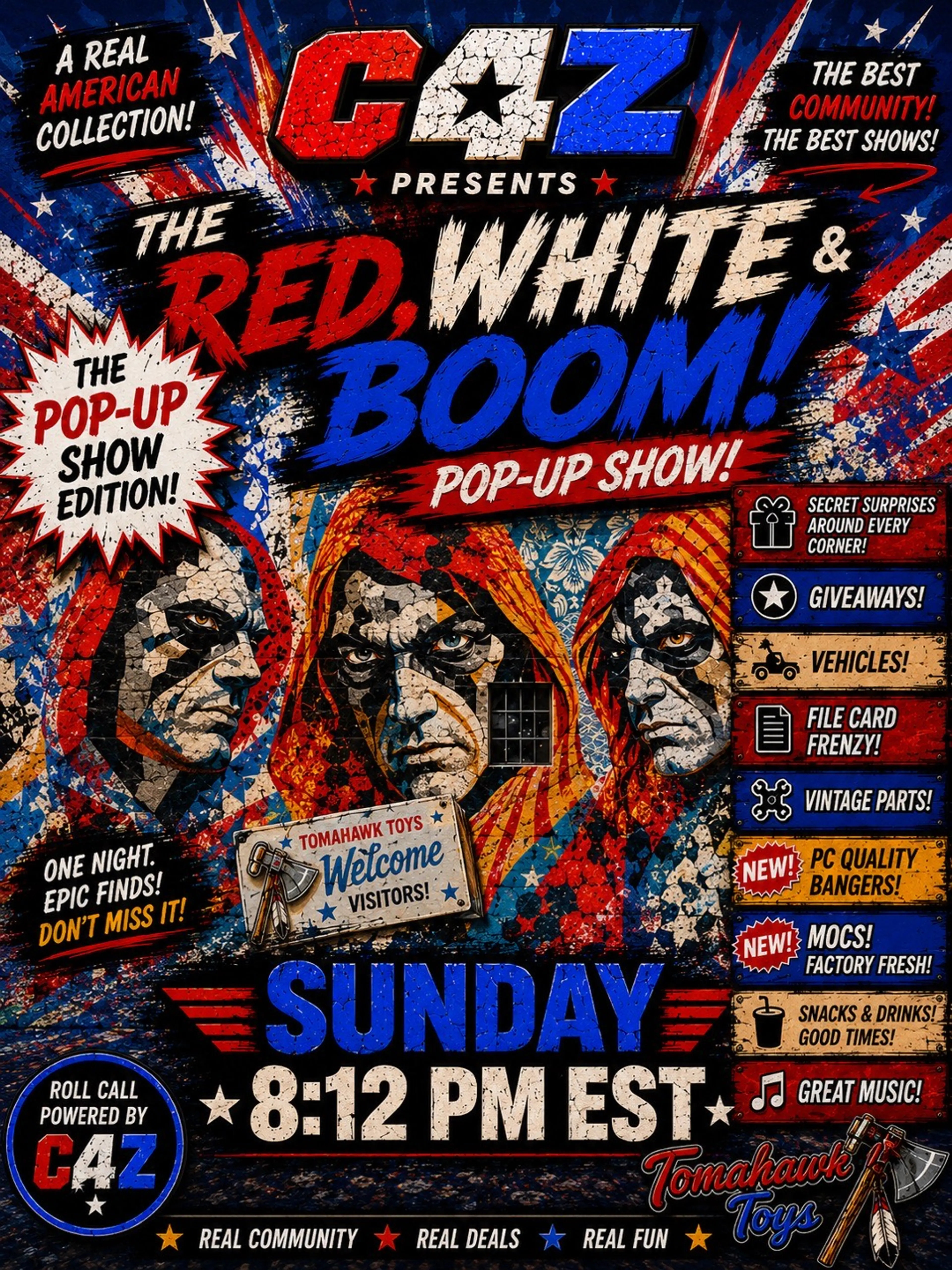 Red, White & Boom The Pop-up Show Edition!