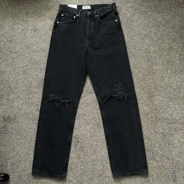 NWT Agolde 90s Jean Loose Fit Black