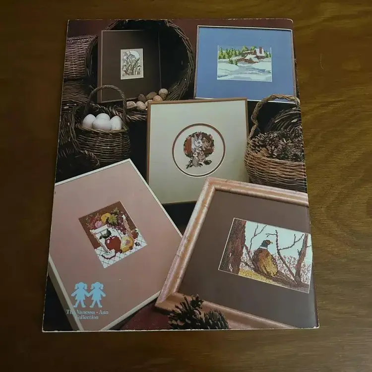 A Tisket A Tasket Cross Stitch Vanessa Ann Book Flowers Animals Nursery Rhymes