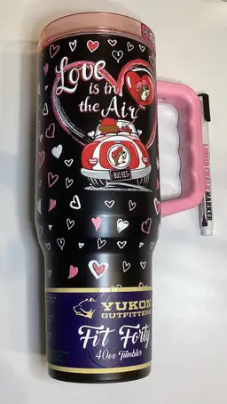 Buc-ee’s VALENTINES DAY Tumbler LOVE IS IN THE AIR for 2025 40 oz