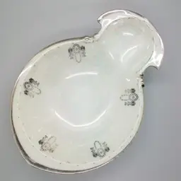 Vintage Silverite China Germany Colonial Pattern Luster Finish Spoon Rest 5" x 7"