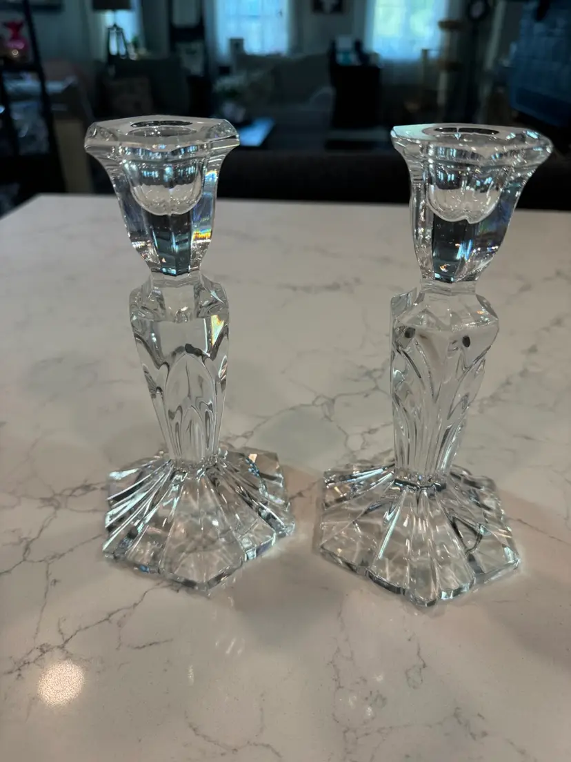 Crystal Candle  Pair
