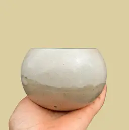 3.25” Sandy Globe Concrete Planter