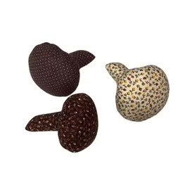 Vintage Fabric Mushroom Decor