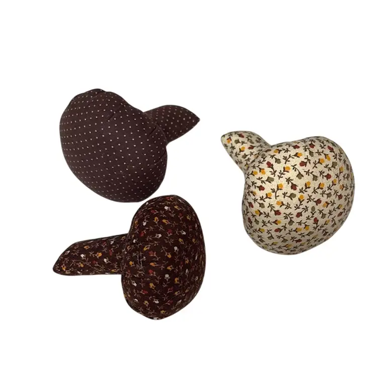 Vintage Fabric Mushroom Decor