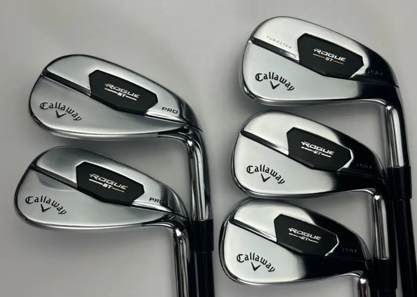 Callaway Rogue ST Pro Irons 7-PW, AW - Tensei 55 Regular Flex +1" - Good