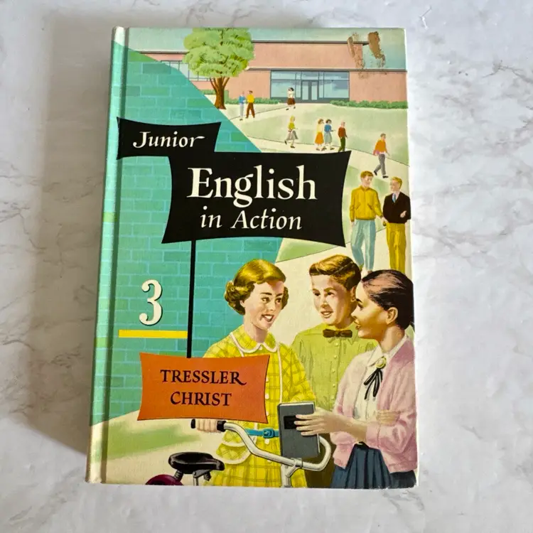 Vintage “Junior English In Action 3” School Book Grammar Vocabulary