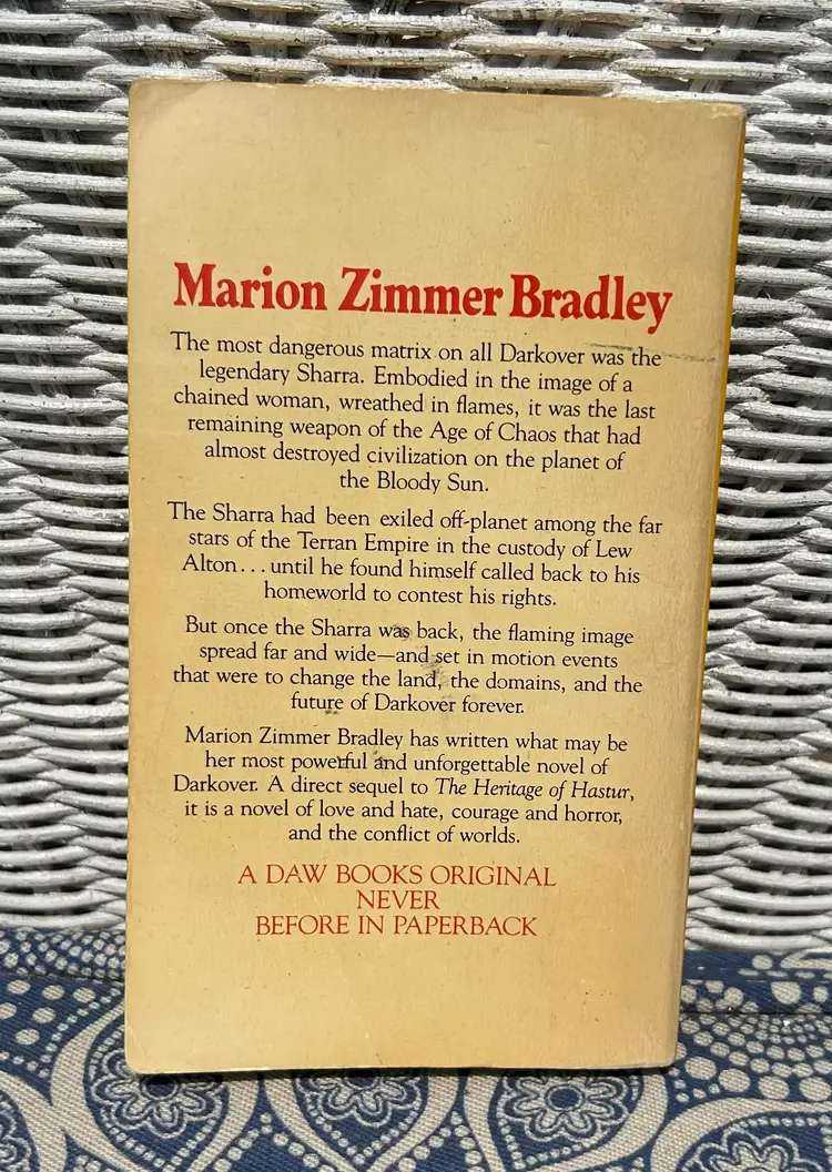 Vintage ‘Sharra's Exile’ by Marion Zimmer Bradley Vintage Daw Books Paperback 1981