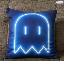 Society6 Pac-Man Ghost Plush Pillow Pacman Room Decor 14”