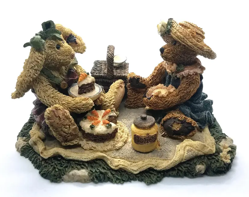 #104 - Vintage Boyds Bears Friends Figurine BAILEY & EMILY Forever Friends #2018 1993