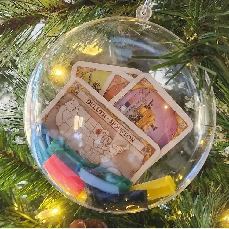 Ticket to Ride North America Handcrafted Board Game Ornament