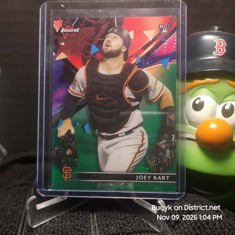 2021 Topps Finest Green - Joey Bart San Francisco Giants 60/99