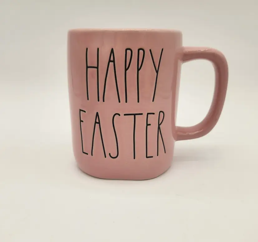 NWOT Rae Dunn Artisan Collection "Happy Easter" 18oz. Ceramic Mug