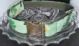 Dog Collar St. Patrick’s Day Green Large Handmade Heavy Duty NEW