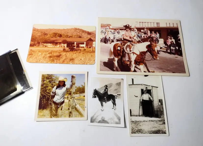 Colorado Rancher Family Cowboy Cowgirl Photographs Negatives Cows Horse