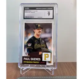 Paul Skenes (Pittsburgh Pirates) 2024 Topps Living Set CGC Mint 9