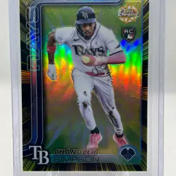 Chandler Simpson - 2025 Topps Update Radiating Rookie SSP Tampa Bay Rays