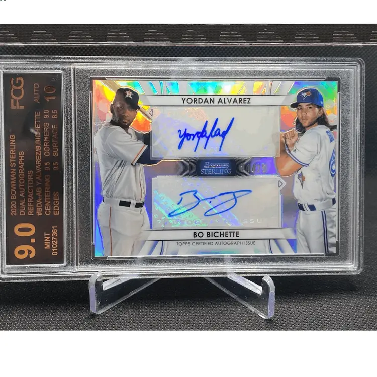 2020 Bowman Sterling Yordan Alvarez / Bo Bichette Dual Auto /25