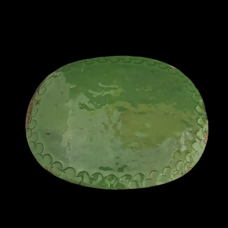 P.O.P. Kansas City Souvenir Art Nouveau Glass Tray 1906