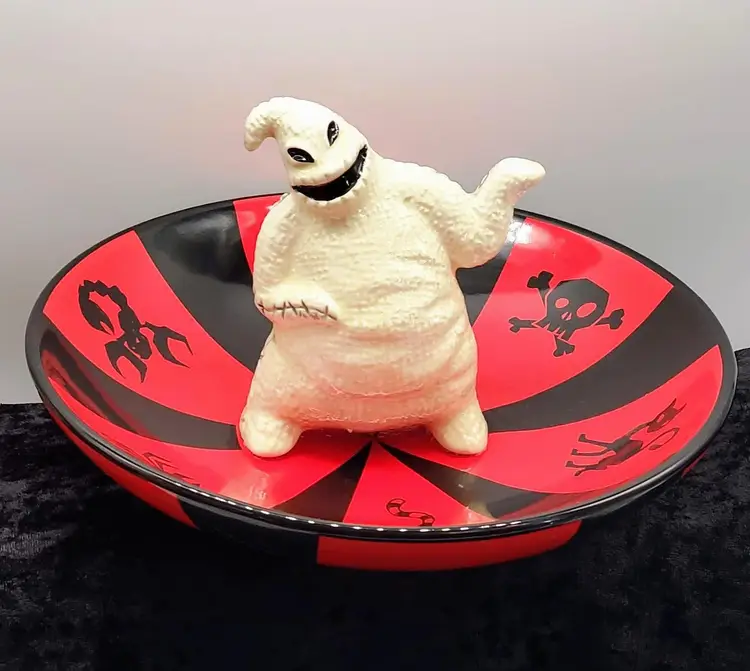Oogie Boogie Nightmare Before Christmas Candy Chip Dish 9"