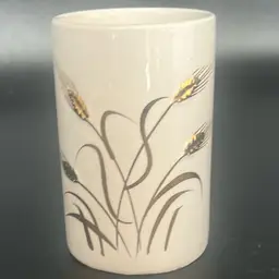 Royal Sealy Golden Wheat Cups Vases Japan 4”