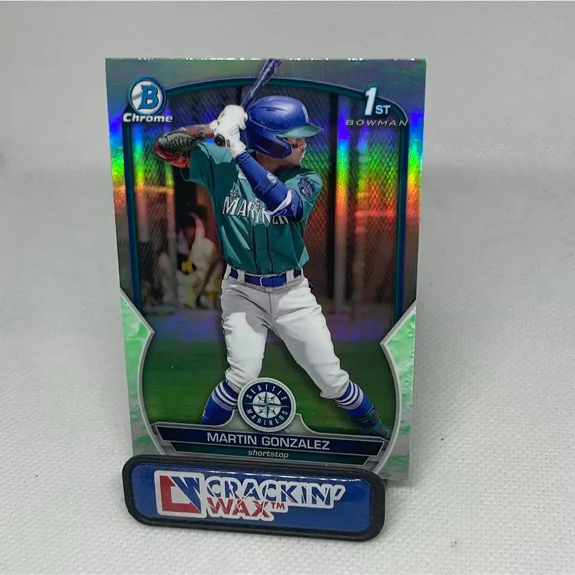 2023 bowman chrome 1st lunar glow green martin gonzalez #bcp-28 Seattle Mariners