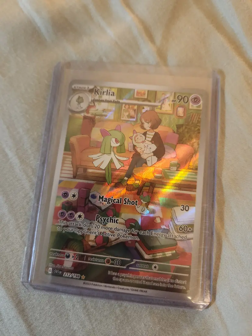 Kirlia Holo Pokémon Card