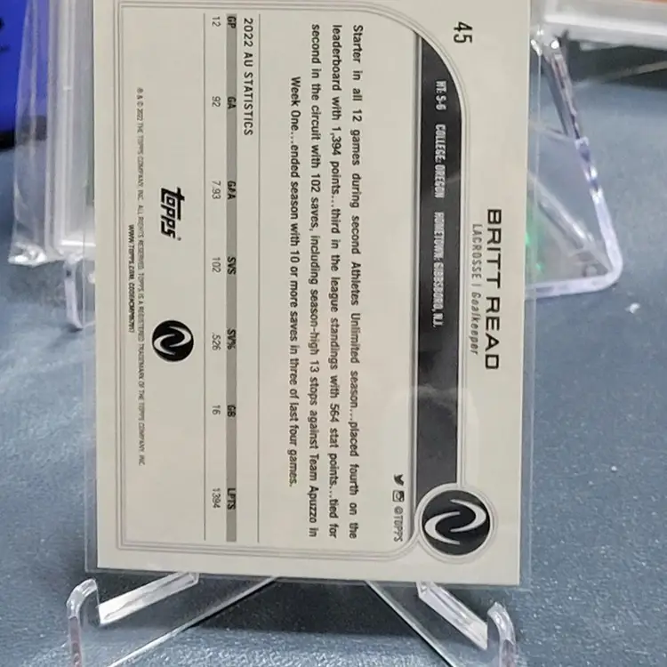 2023 Topps Athletes Unlimited Base Rainbow Foil #45 Britt Read