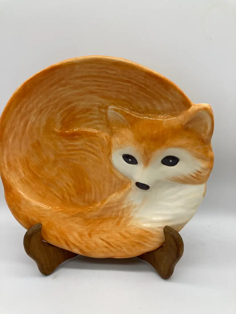 Earthenware Fox Salad plate 8" across, Better Homes and Gardens