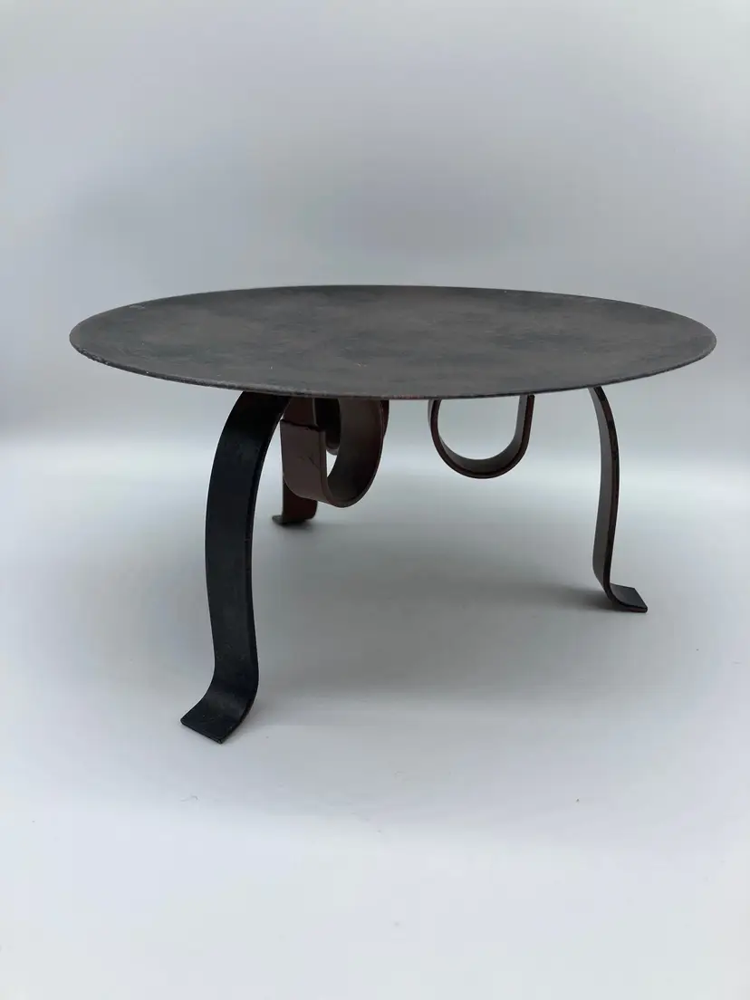 Extra Large 3 legged Paperweight /Candle Stand, Metal