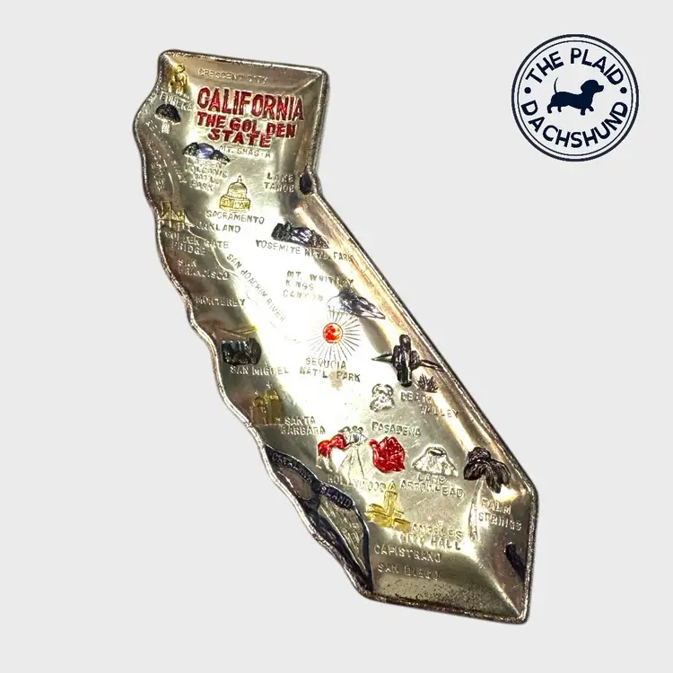 Vintage Tin Florida Trinket Dish