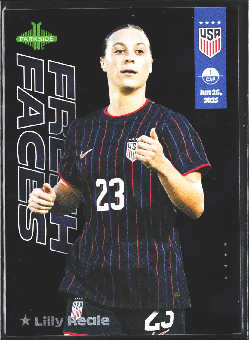 Lilly Reale FOIL Soccer Card Parallel USWNT ~125 Made 2026 Parkside Fresh Faces