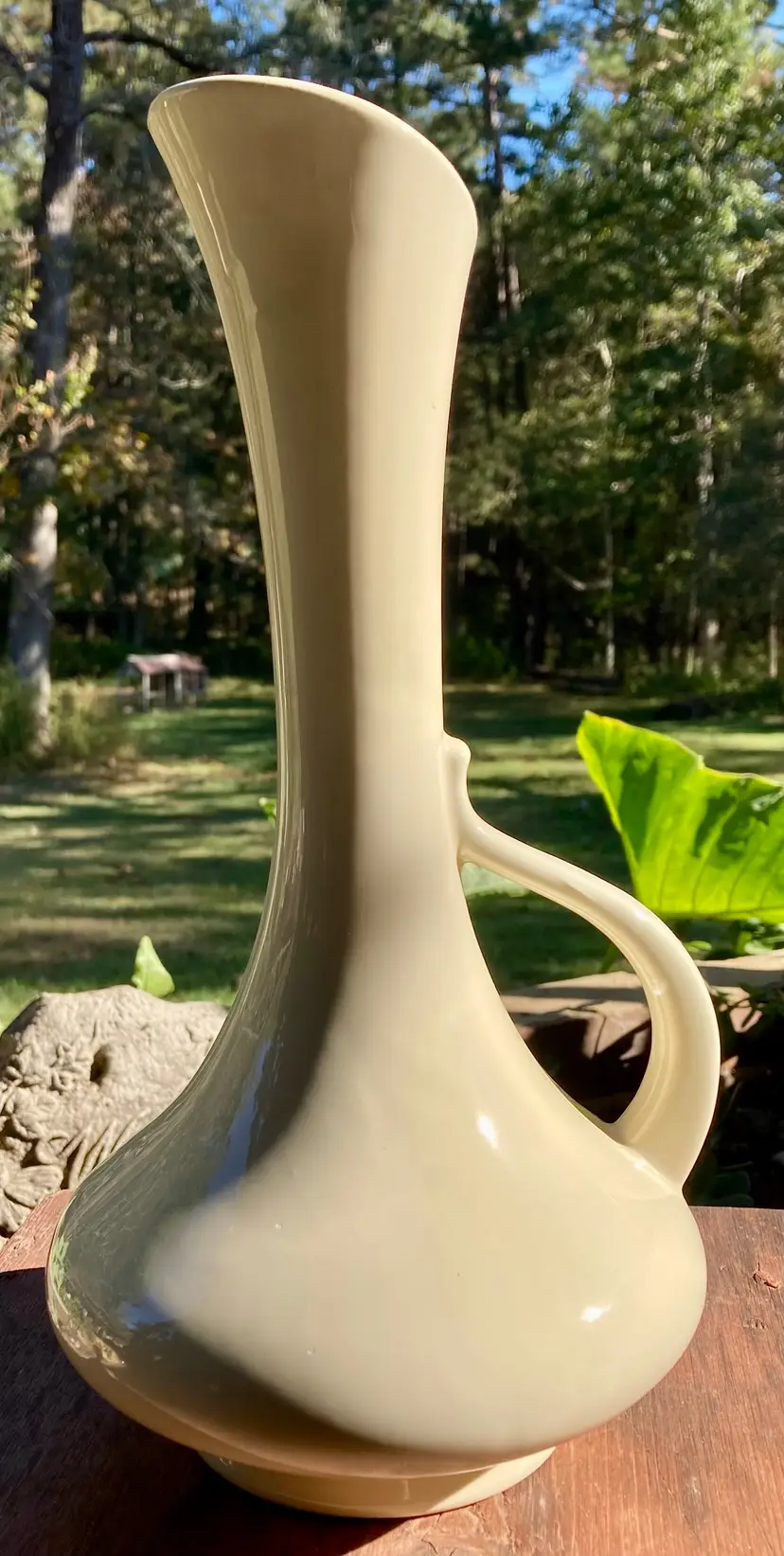 Pitcher/Vase Royal Haeger Ivory/Wheat MCM 12”