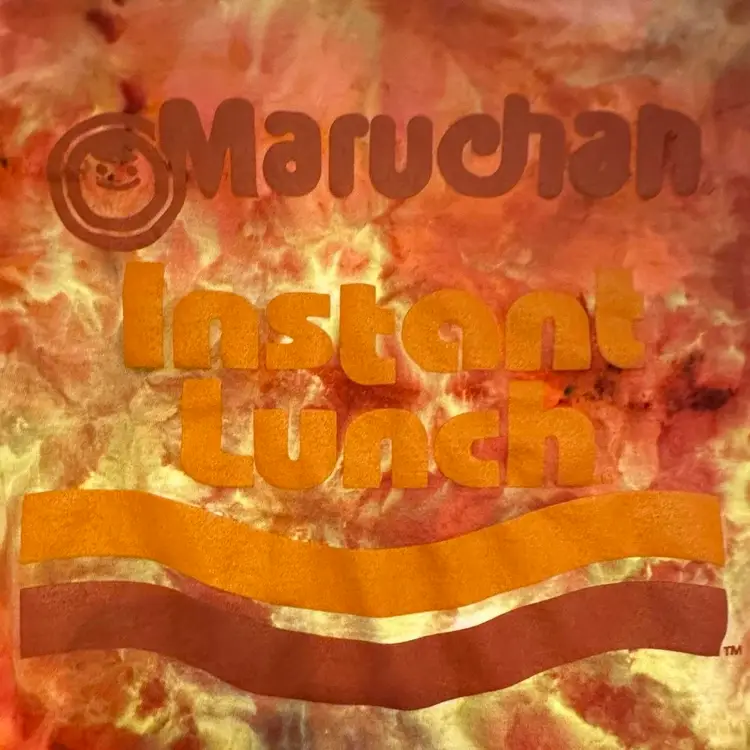 Maruchan Instant Ramen Noodles Cropped Tie-Dyed T-shirt Medium