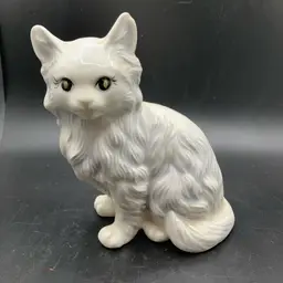 Hobbyist Ceramic Cat Figurine -1973