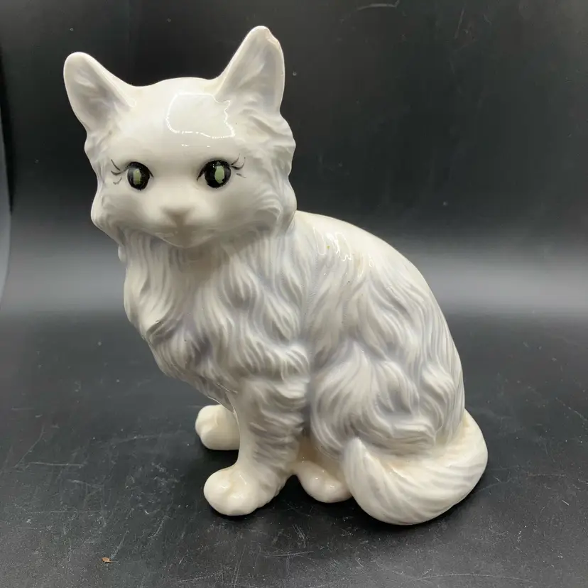 Hobbyist Ceramic Cat Figurine -1973
