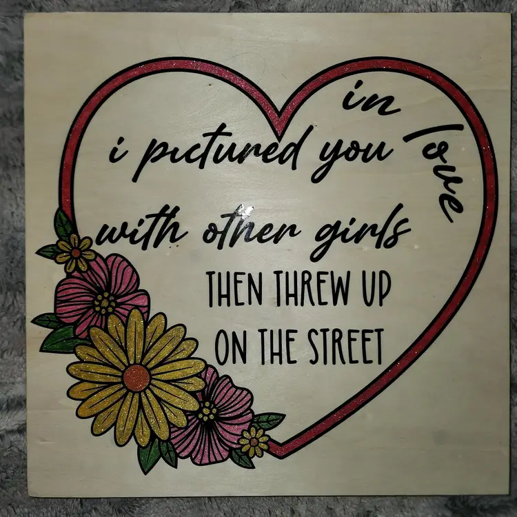 Hits Different Wall Art (Wood)-Taylor Swift Midnights Era