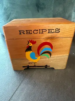 Rooster Recipe Box