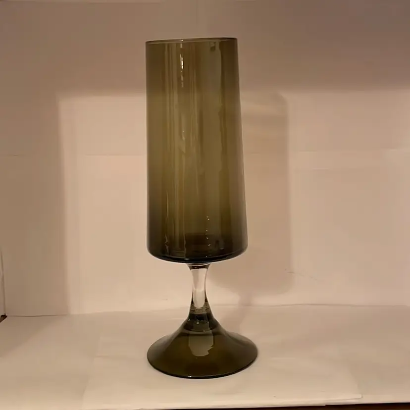 MCM Empoli Italy Smokey Gray/Green Vase