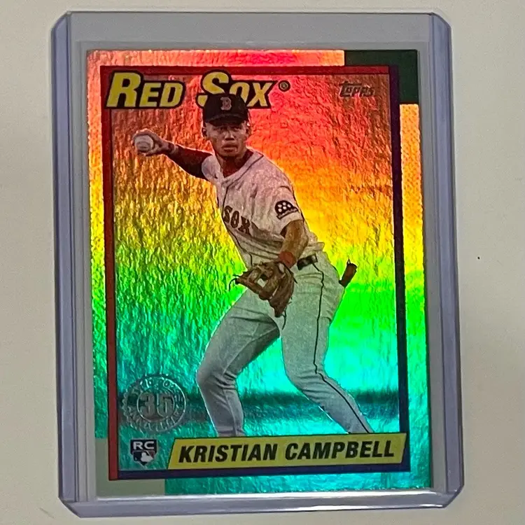 Kristian Campbell RC 1990 Topps Boston Red Sox