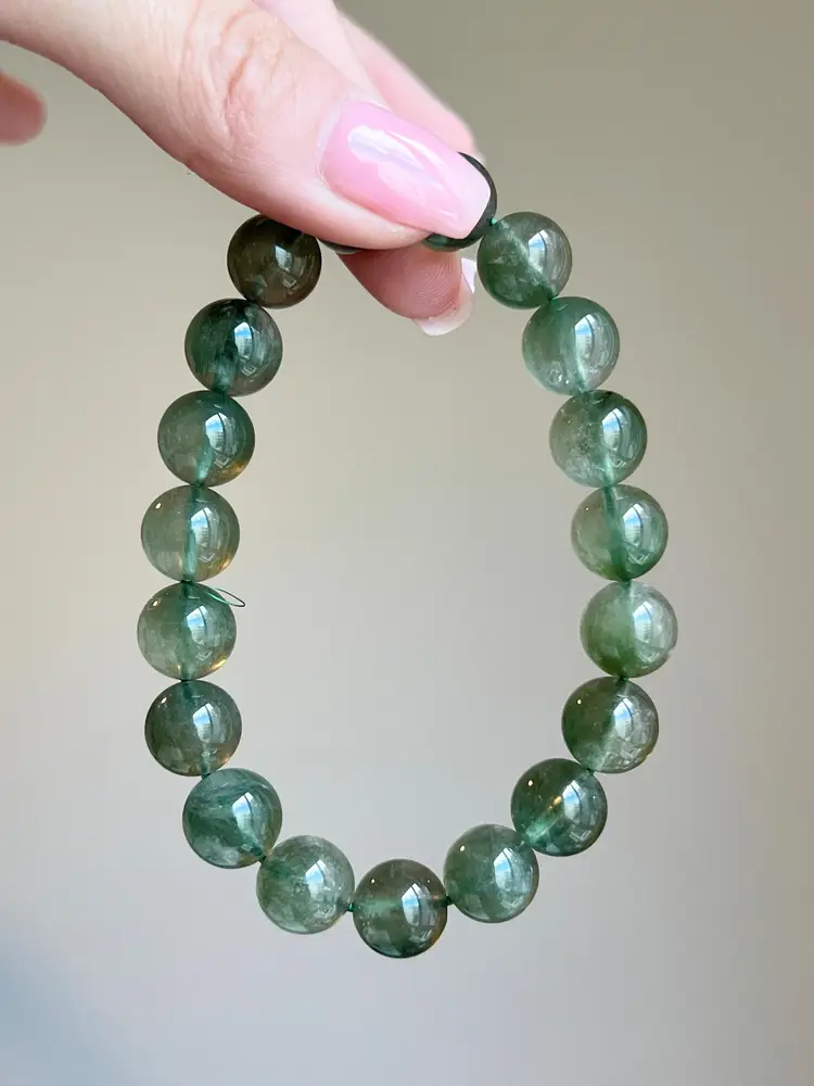 High Quality Green Rabbit Hair Rutilated Quartz