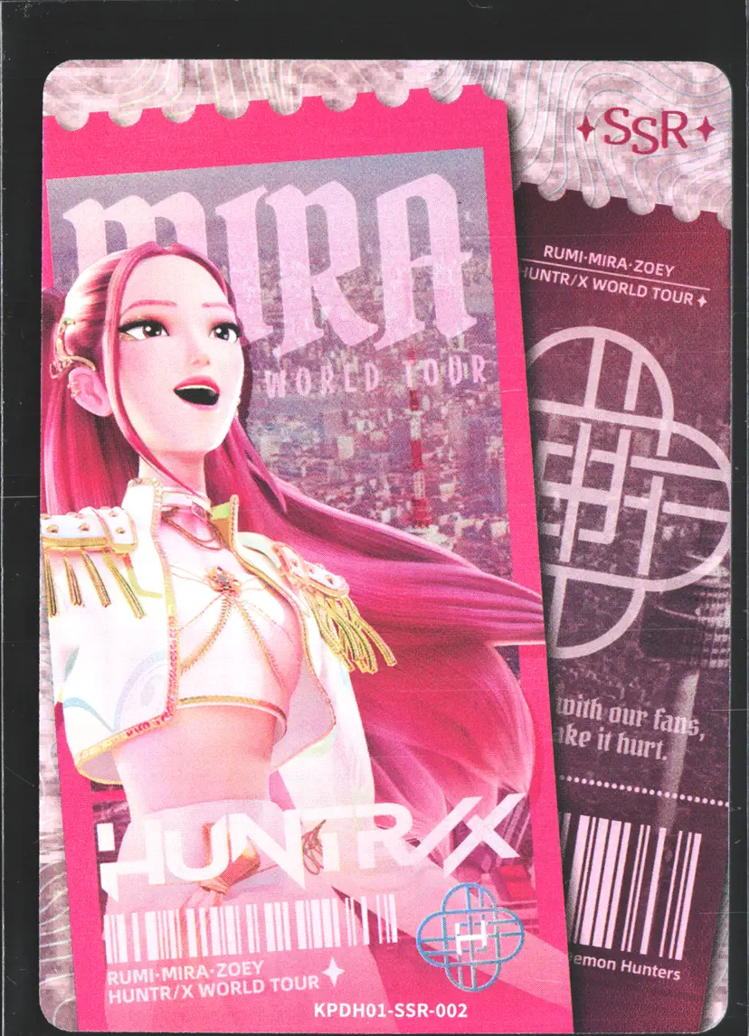 Mira Trading Card SSR Foil KPop Demon Hunters 2026 Kayou Huntrx Golden Outfit