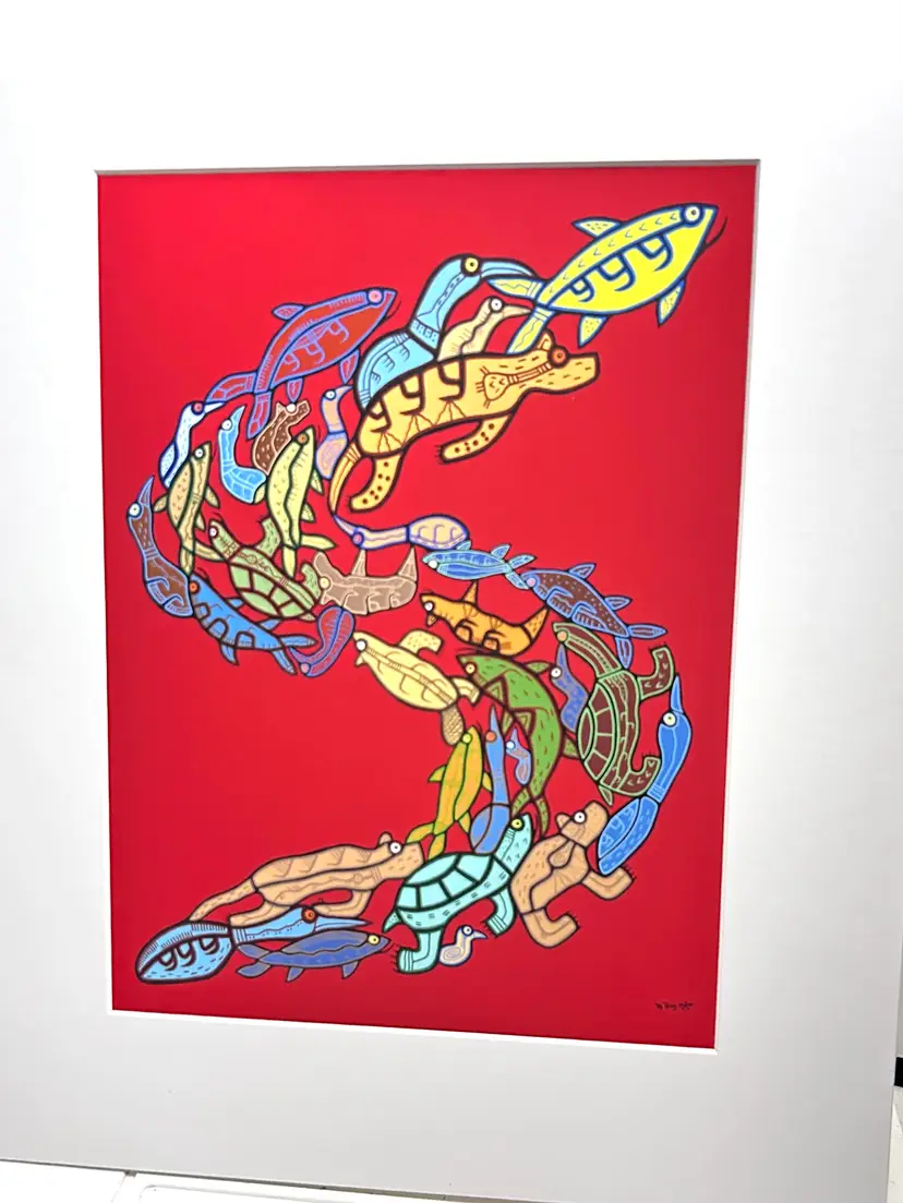 Ray Tomas Vibrant Fish & Turtle Art Print