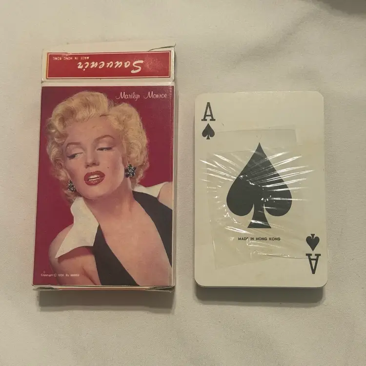 Marilyn Monroe Vintage Original Souvenir Box Playing Cards 1956 SEALED!