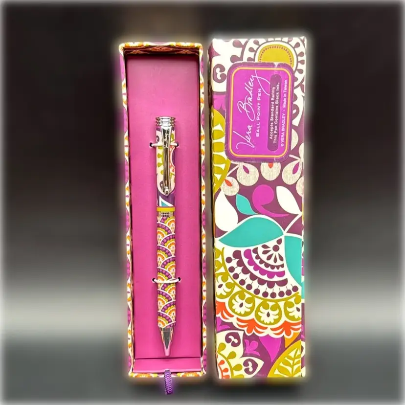 Vera Bradley “Plum Crazy” Ballpoint Twist Pen New