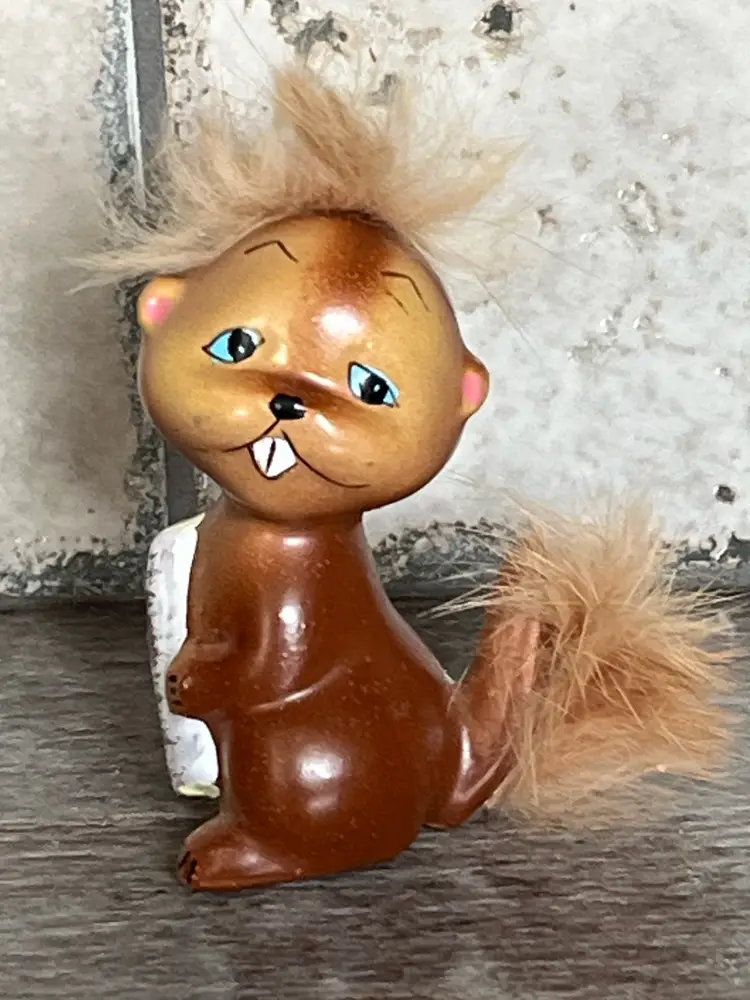 Vintage Porcelain Squirrel