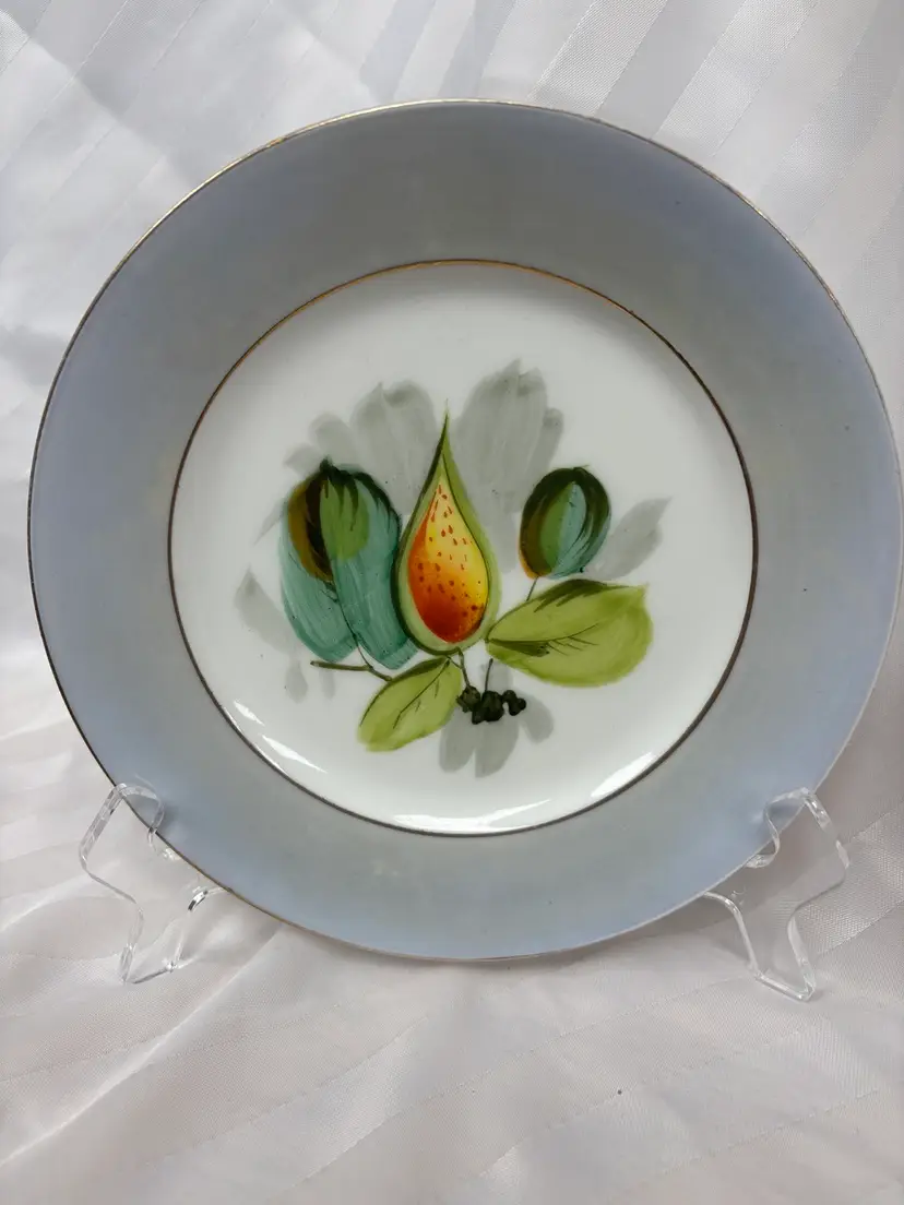Antique Charles Field Haviland French Limoges Porcelain Fruit Plate, 1868