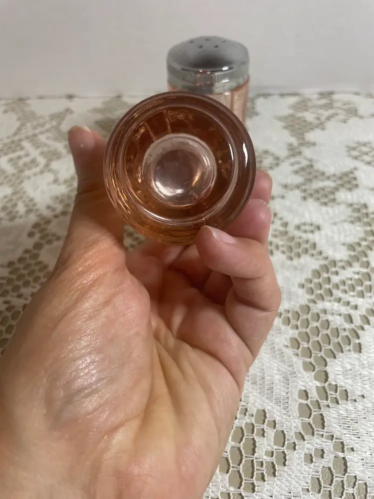 Pink Depression Glass Salt And Pepper Shakers