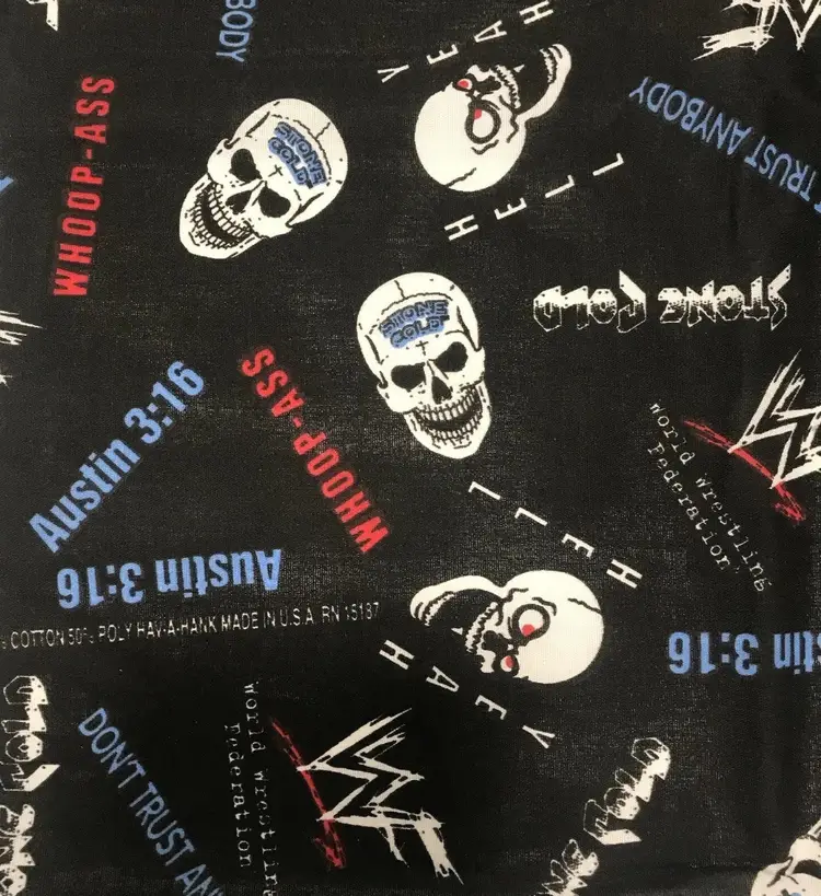 Stone Cold Steve Austin WWE WWF Nos New W Tags Bandana